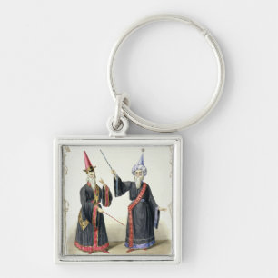 Magier am Karneval in Berlin, 1836 (Farbe Schlüsselanhänger