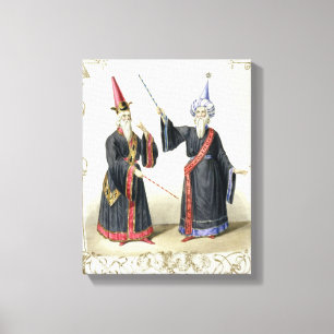 Magier beim Karneval in Berlin, 1836 (Farbe Leinwanddruck