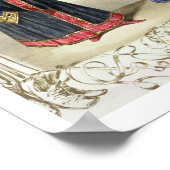 Magier beim Karneval in Berlin, 1836 (Farbe Poster (Ecke)