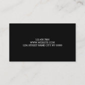 Magier, Casino, Poker, Händler, Unterhaltung, Visitenkarte (Rückseite)