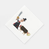 Magier Darstellend Serviette (Ecke)