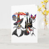 Magier des Magiers des mystischen Feuerzauberers Karte (Gelbe Blume)