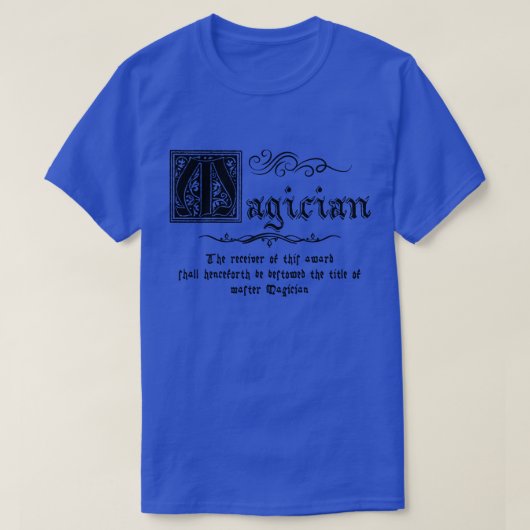 Magier des Mittelalters T-Shirt (Design vorne)
