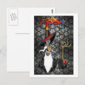 Magier des mystischen Feuerzauberers Postkarte (Vorne/Hinten)