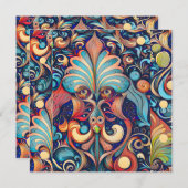 Magier Feiertagskarte (Vorne/Hinten)