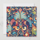 Magier Feiertagskarte (Rückseite)