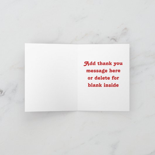 Magier Geburtstag Danke Note Card (Innenseite)