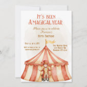 Magier Geburtstag Einladung (Vorderseite)