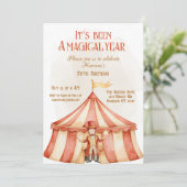 Magier Geburtstag Einladung (Stehend Vorderseite)