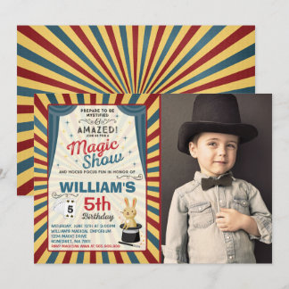 Magier Geburtstag Einladung Magic Show Party