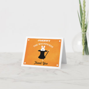 Magier-Geburtstags-Party danken Ihnen zu kardieren Dankeskarte