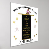Magier Hat Rechtschreibung Arithmetic Gold Stars Foliendrucke (Ablage )