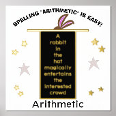 Magier Hat Rechtschreibung Arithmetic Gold Stars Foliendrucke (Vorderseite)