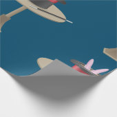 Magier-Kaninchen in einem Hut Geschenkpapier (Ecke)