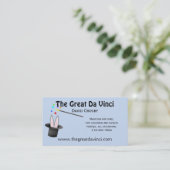 Magier-magische Hut-Visitenkarte Visitenkarte (Stehend Vorderseite)