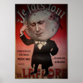 Magier mit großem Kopf Poster (Vorne)