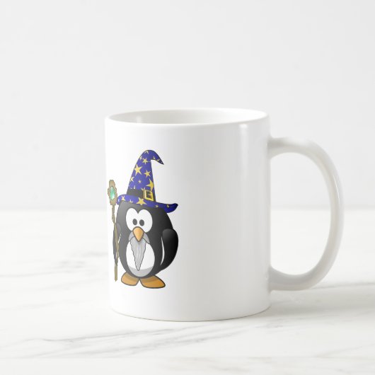 Magier-Pinguin Kaffeetasse (Rechts)