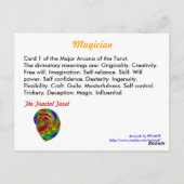 Magier Postkarte (Rückseite)