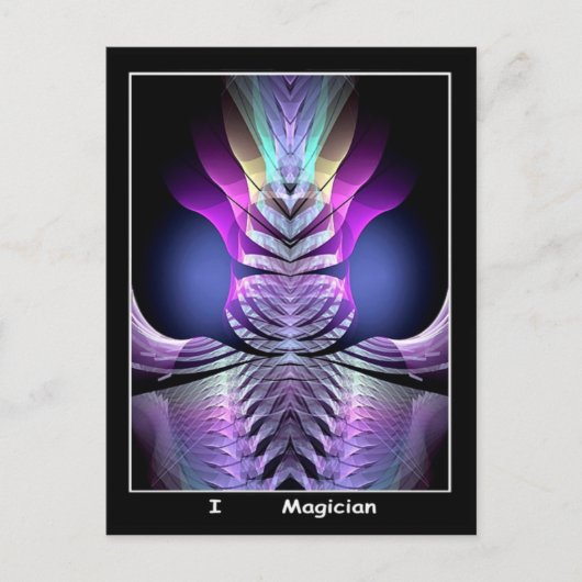 Magier Postkarte (Vorderseite)