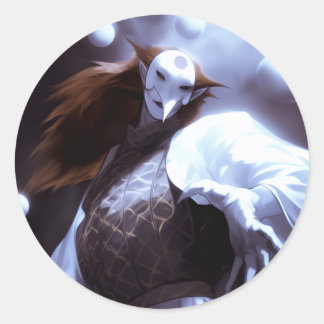 Magier Runder Aufkleber