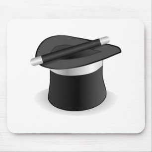 Magier-Stab und Hut Mousepad
