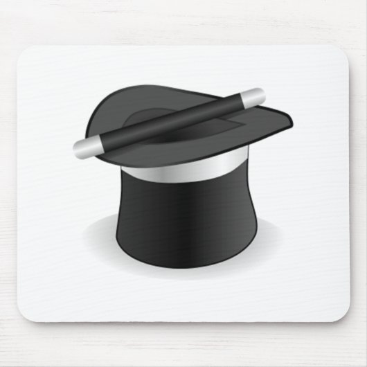 Magier-Stab und Hut Mousepad (Vorne)