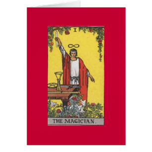 Magier-Tarot-Dualkartenverarbeitung