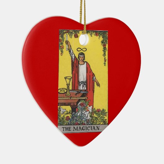 Magier-Tarot-Dualkartenverarbeitung Keramikornament (Rechts)