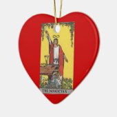 Magier-Tarot-Dualkartenverarbeitung Keramikornament (Links)