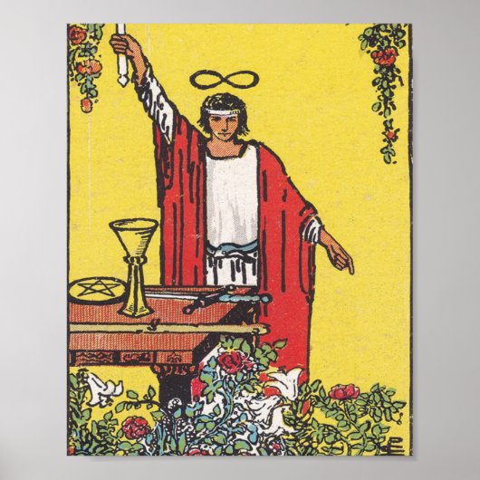 Magier-Tarotkarte Poster (Vorne)