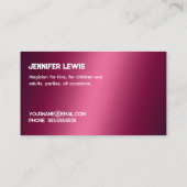 Magier Telefonnummerkarte (Rückseite)