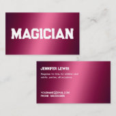 Magier Telefonnummerkarte (Vorne/Hinten)