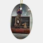 Magier und Freunde Keramikornament (Links)