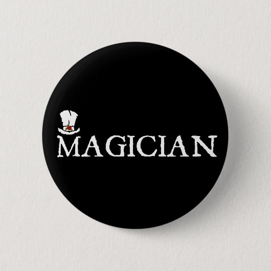 Magier und Hut Button (Vorderseite)