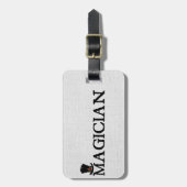 Magier und Hut Gepäckanhänger (Vorderseite vertikal)