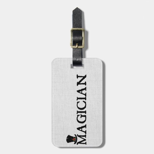 Magier und Hut Gepäckanhänger (Vorderseite vertikal)