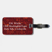 Magier und Hut Gepäckanhänger (Rückseite horizontal)