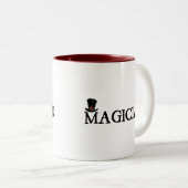 Magier und Hut Zweifarbige Tasse (VorderseiteRechts)