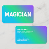Magier Visitenkarte (Vorne/Hinten)