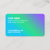 Magier Visitenkarte (Rückseite)