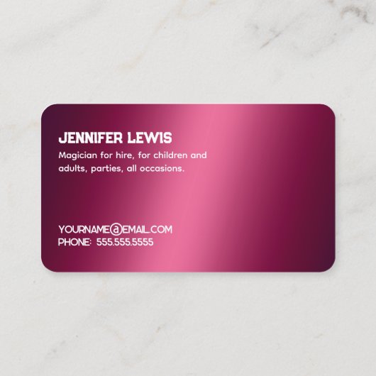 Magier Visitenkarte (Rückseite)