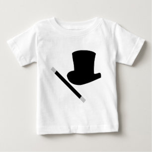 Magier-Zylinder und Magie-Stab Baby T-shirt