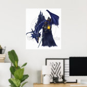 Magierdrache mit Wasserzeichen Poster (Heimbüro)
