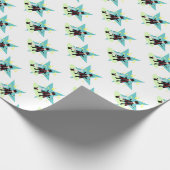 Magierjunge mit Kaninchen im Hut Geschenkpapier (Ecke)