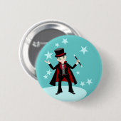 Magierkindergeburtstags-Party Button (Vorne & Hinten)