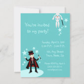 Magierkindergeburtstags-Party Einladung (Rückseite)