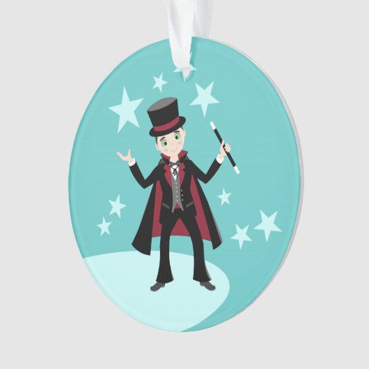 Magierkindergeburtstags-Party Ornament (Vorderseite)
