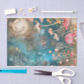 Magikal Moonlit Fairy Garden Dekoupage Seidenpapier (Handwerk)