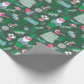 Magikalwald-Gnome-Umschlagpapier Geschenkpapier (Ecke)
