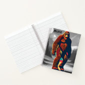 Magisch farbiger Bigfoot Abstrakt kosmischer Encou Notizblock (Innenseite)